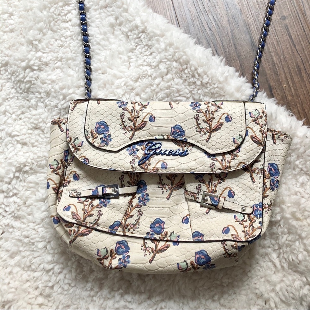 Floral Guess Crossbody Bag
